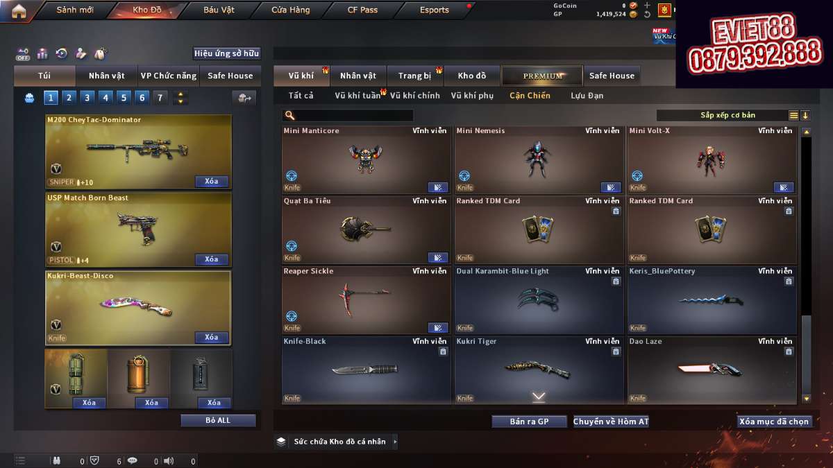 shop acc cf uy tin gia re